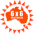 6x6 Australia logo for mobile devices